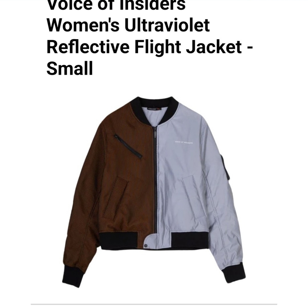 NWT Brown and Gray Flight Jacket (S)